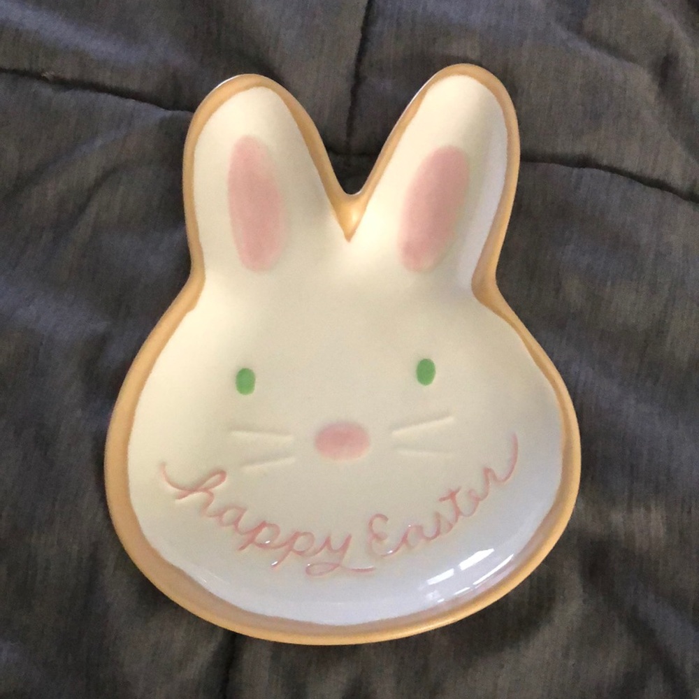 Ceramic Easter Bunny Plate